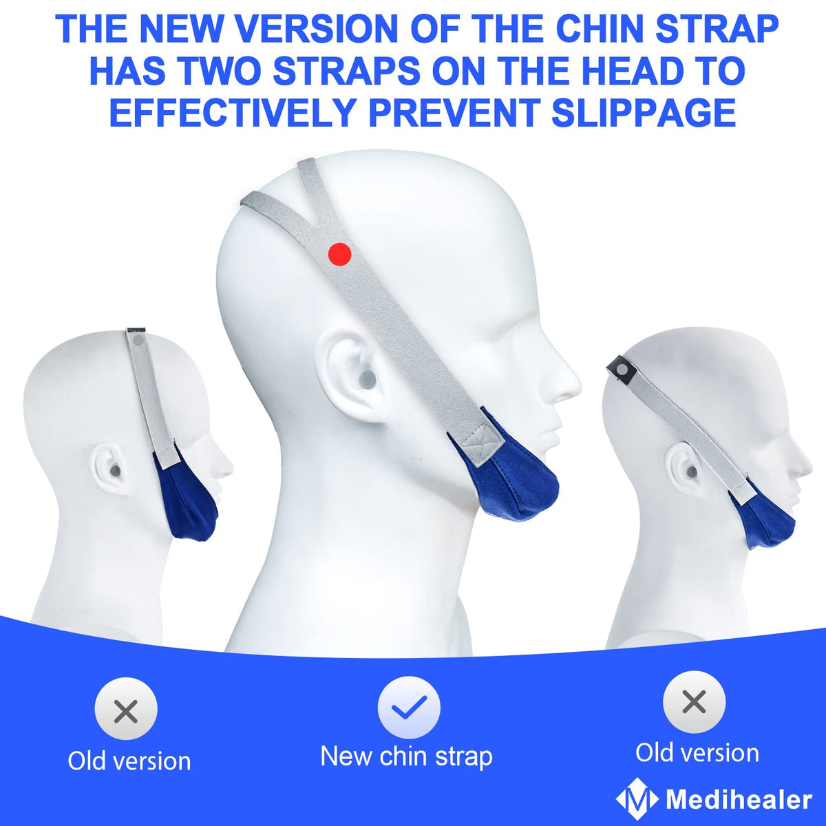 Medihealer Anti Snoring Chin Strap prevents snoring with dual straps, 100% Authentic and available at Curat Cart in India.