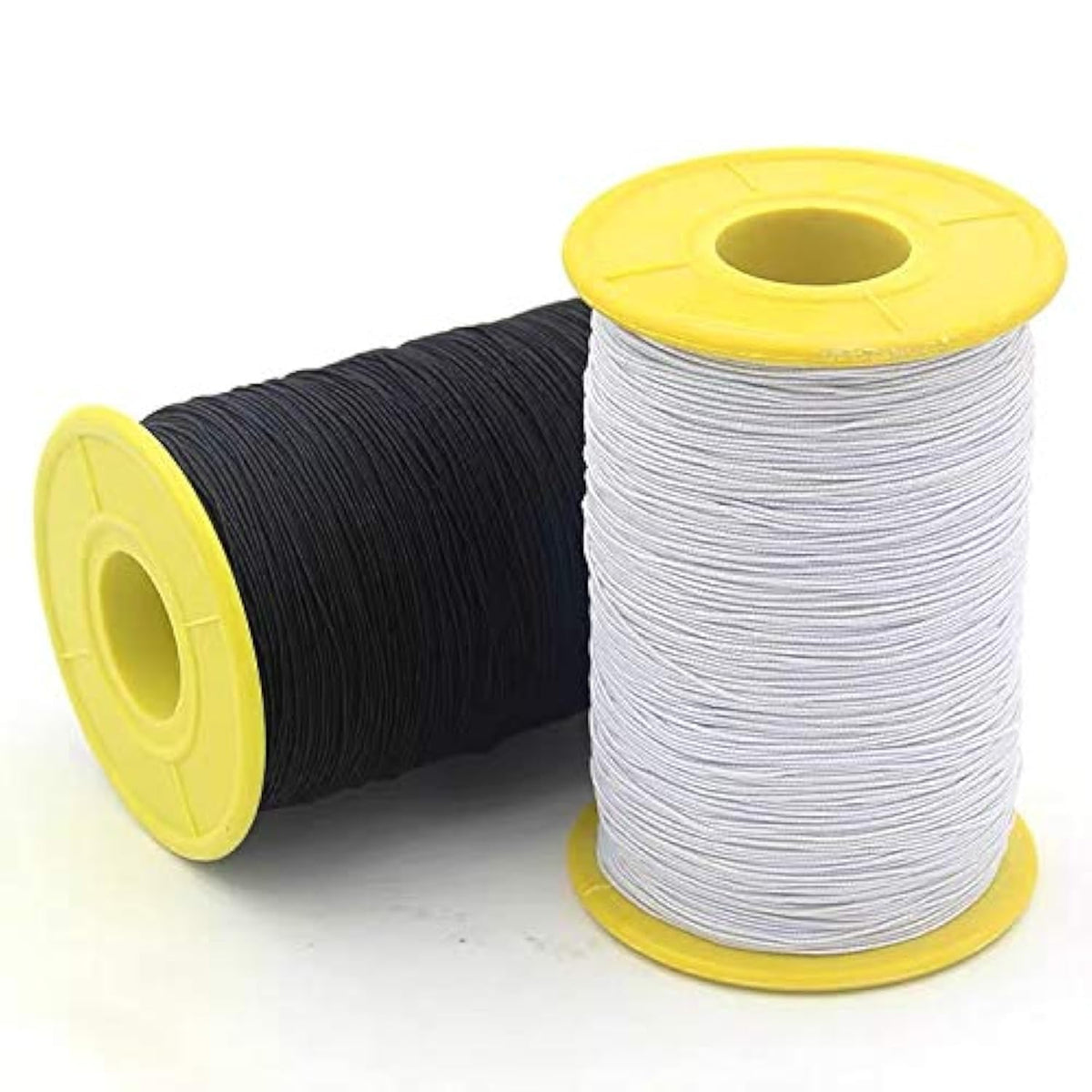 Discover premium imported elastic sewing thread for machine use at Curat Cart, featuring high-quality black and white variants.
