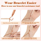 Easily wear bracelets with the premium Bracelet Helper Tool. High-quality design ensures effortless use. Available at Curat Cart.