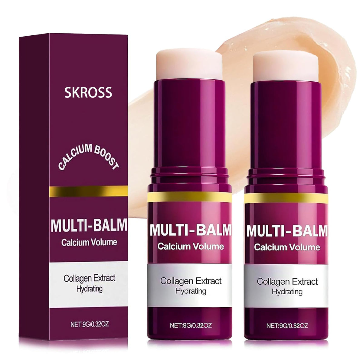 Experience the premium imported Calcium Multi Balm Stick with collagen extract for hydration, available at Curat Cart.