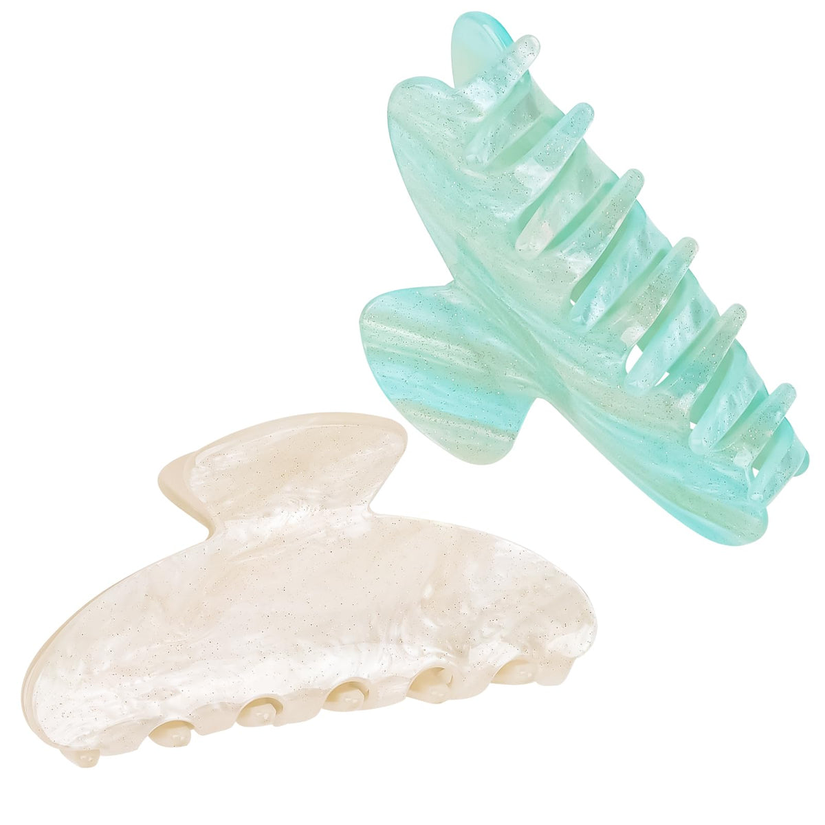 Stylish hair claw clips in premium packaging, featuring a high-quality finish. Available at Curat Cart for elegant styling.