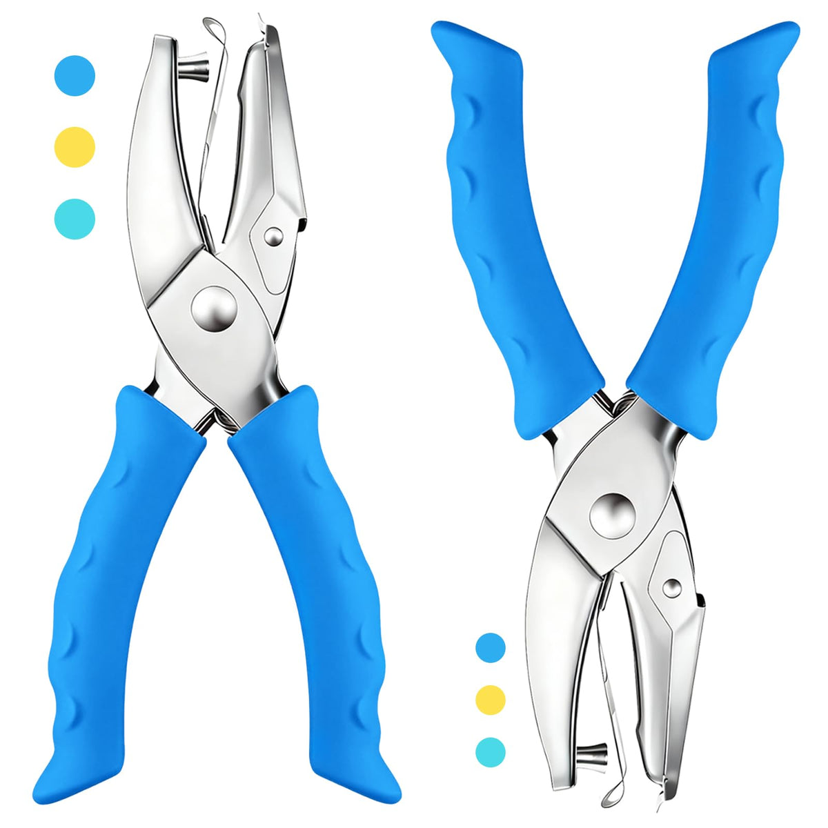Premium imported hole punch with soft grip, offering superior comfort and precision. Available at Curat Cart.