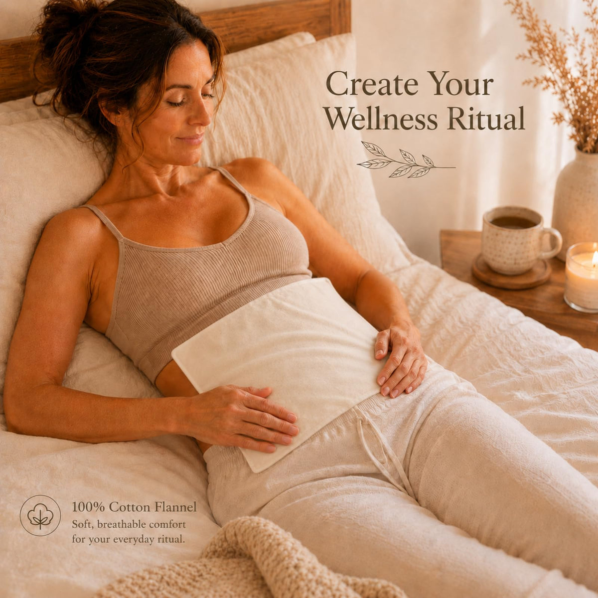 Enhance your wellness routine with the Organic Cotton Flannel Castor Oil Pack from Curat Cart, designed for comfort and relaxation.