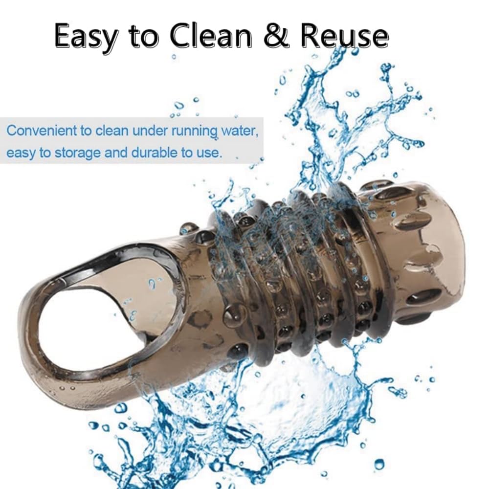 High-quality penis sleeve cock ring from Curat Cart, designed for easy cleaning and durability, perfect for enhancing pleasure.