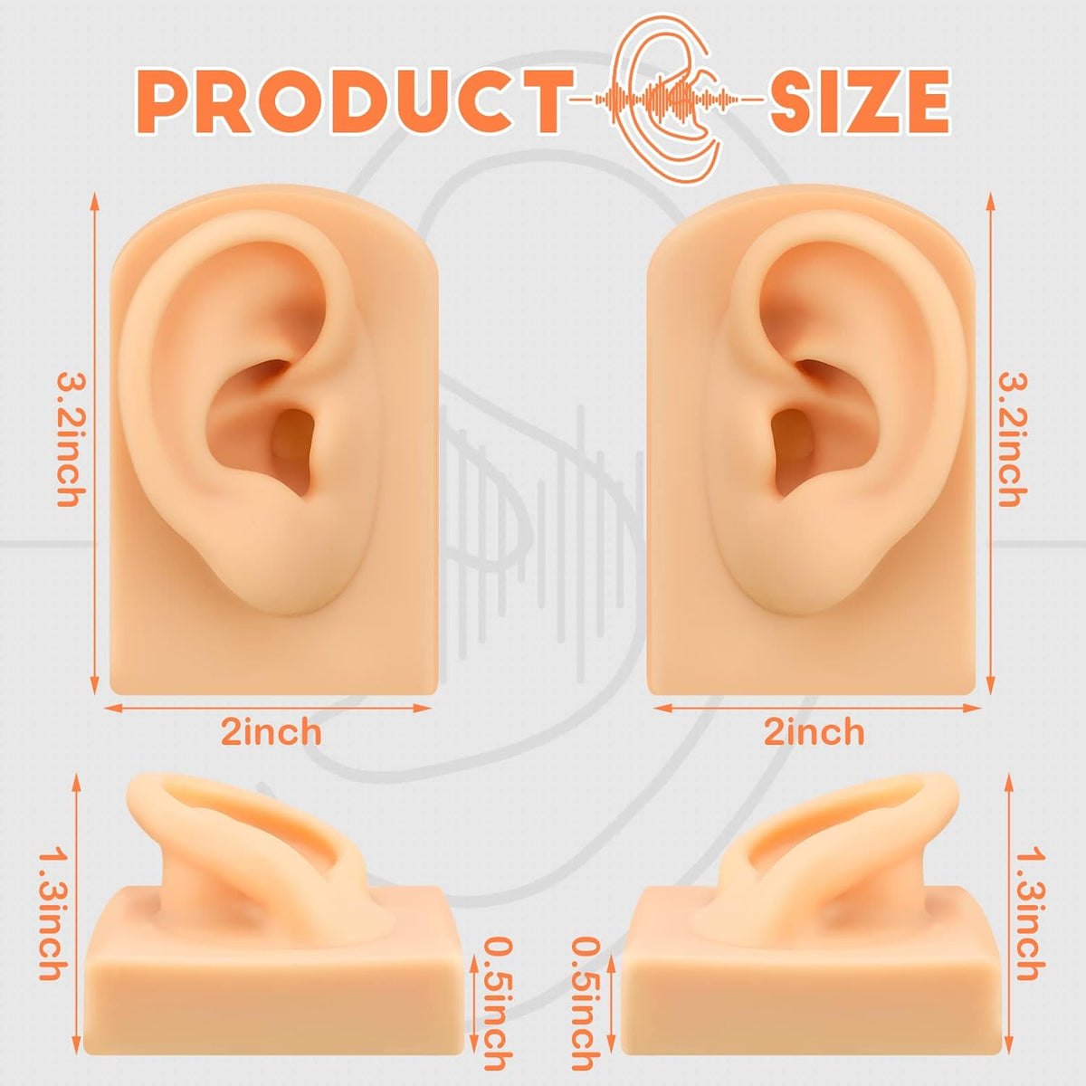 Order the Silicone Ear Model for Jewelry Display, ideal for showcasing earrings. Available online in India.