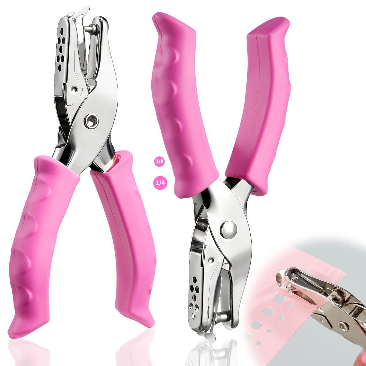 Discover the premium imported Single Hole Punch with soft grip handles, perfect for effortless paper crafting. Available at Curat Cart.