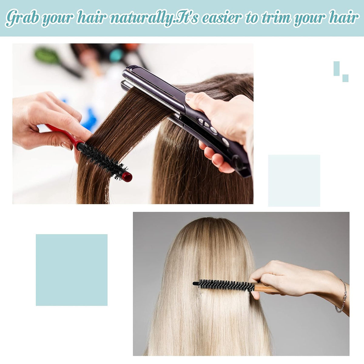 Experience effortless styling with our Small Round Hair Brush Mini, perfect for achieving sleek, polished hair every time.