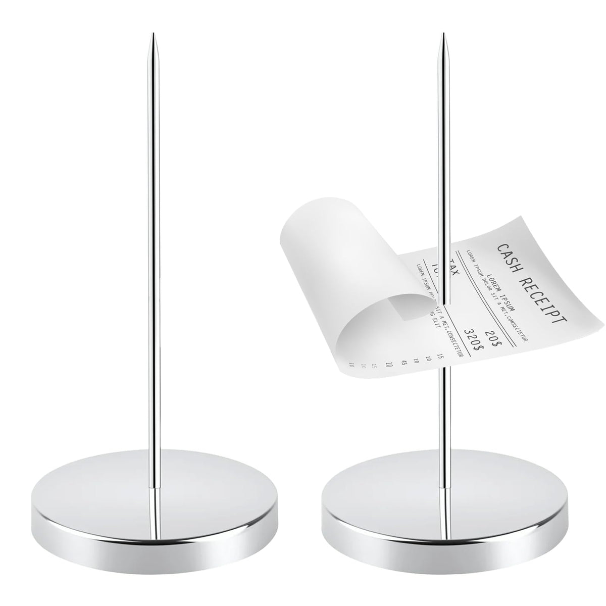 Discover the premium imported Stainless Steel Receipt Holder Spike, perfect for organizing cash receipts at Curat Cart.