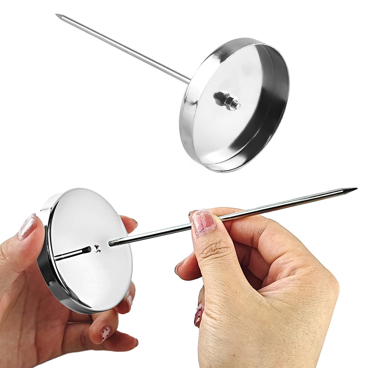 Elevate your dining experience with the Stainless Steel Receipt Holder Spike, ideal for restaurant use. Available at Curat Cart.