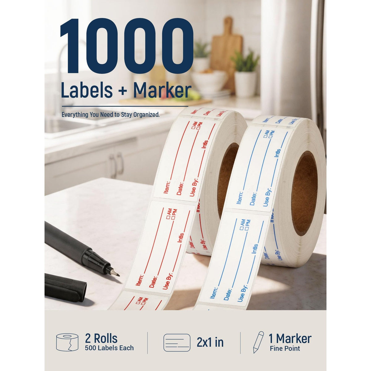 Discover Removable Food Labels with Pen for easy organization. 100% Authentic, available at Curat Cart in India.