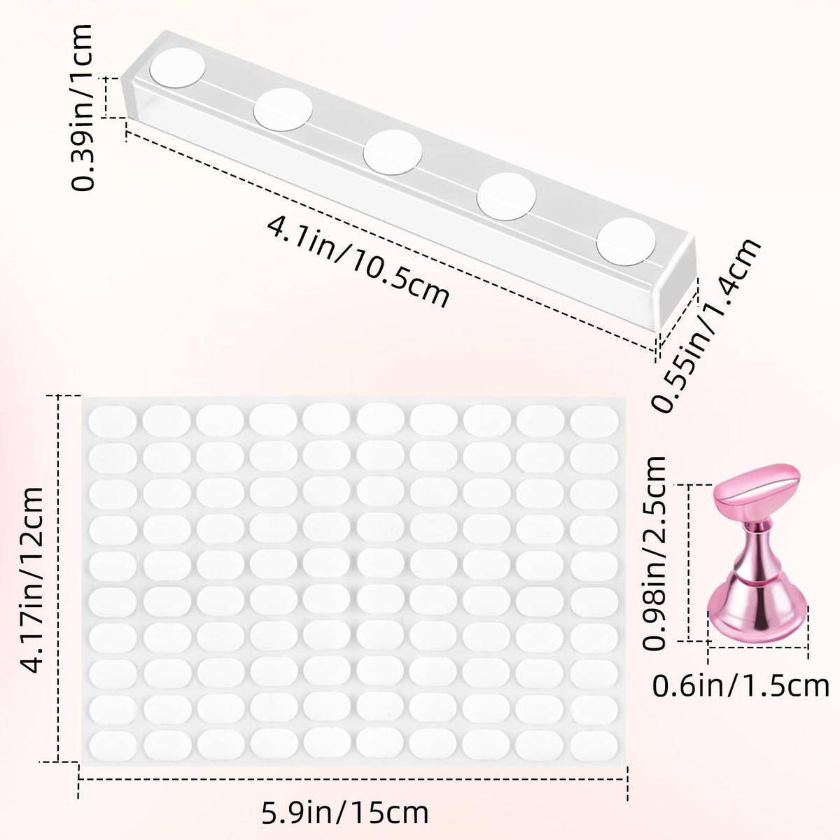 Premium nail stand for press-on nails in high-quality finish, displayed with official packaging at Curat Cart. Perfect for nail art enthusiasts.