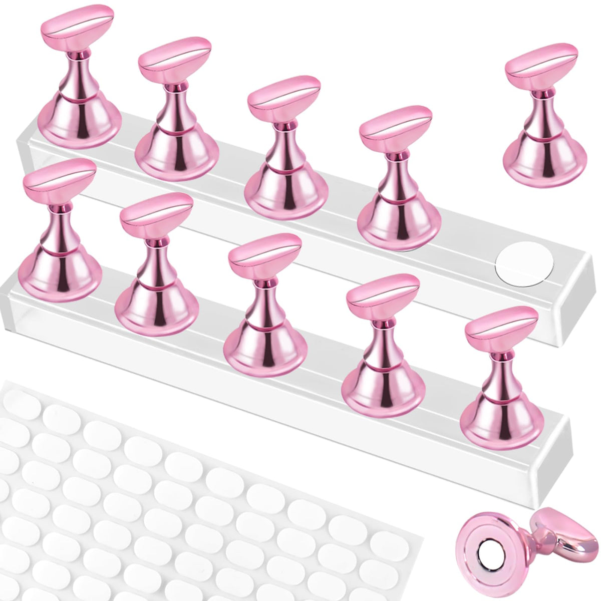 Elevate your manicure with this premium imported Nail Stand for Press-On Nails, available at Curat Cart. Perfect for precision application.