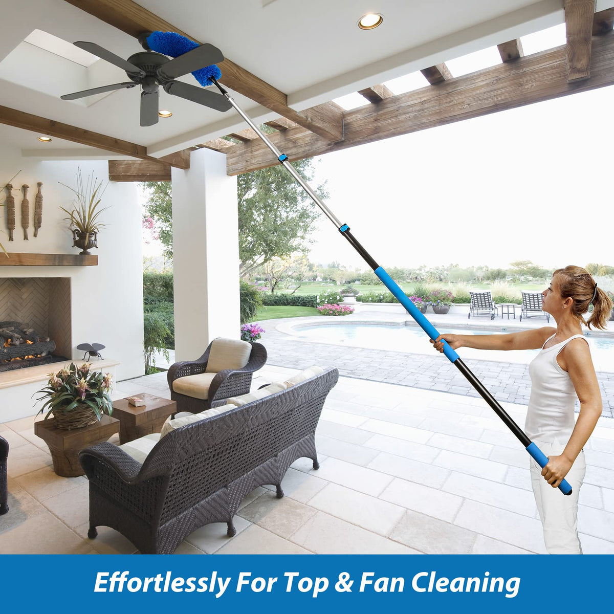 High Reach Duster Kit for effortless cleaning of fans and high surfaces, exclusively at Curat Cart. Achieve spotless results effortlessly.
