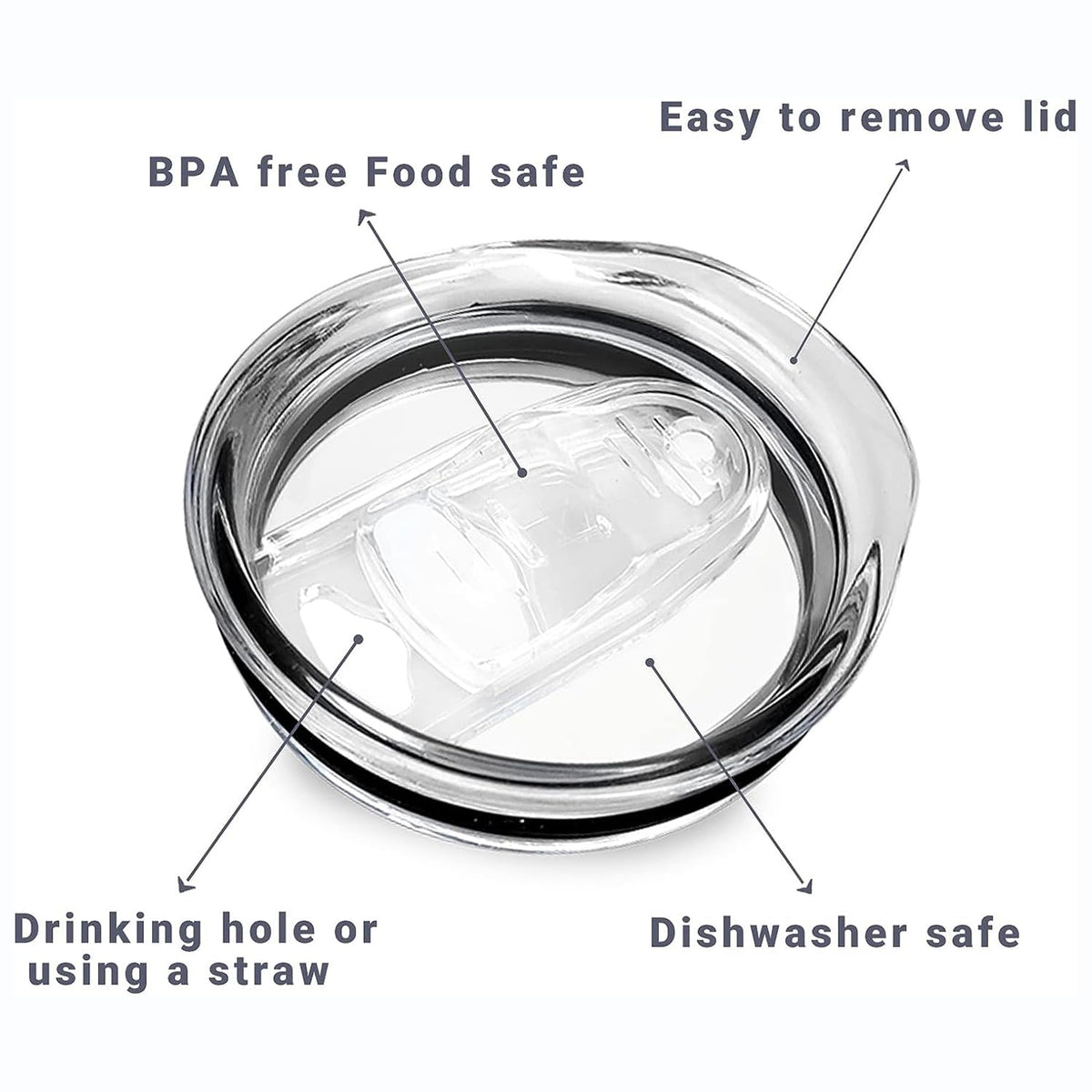 Discover the exclusive Skinny Tumbler Replacement Lids at Curat Cart, designed for convenience and BPA-free safety. Perfect for your tumbler.