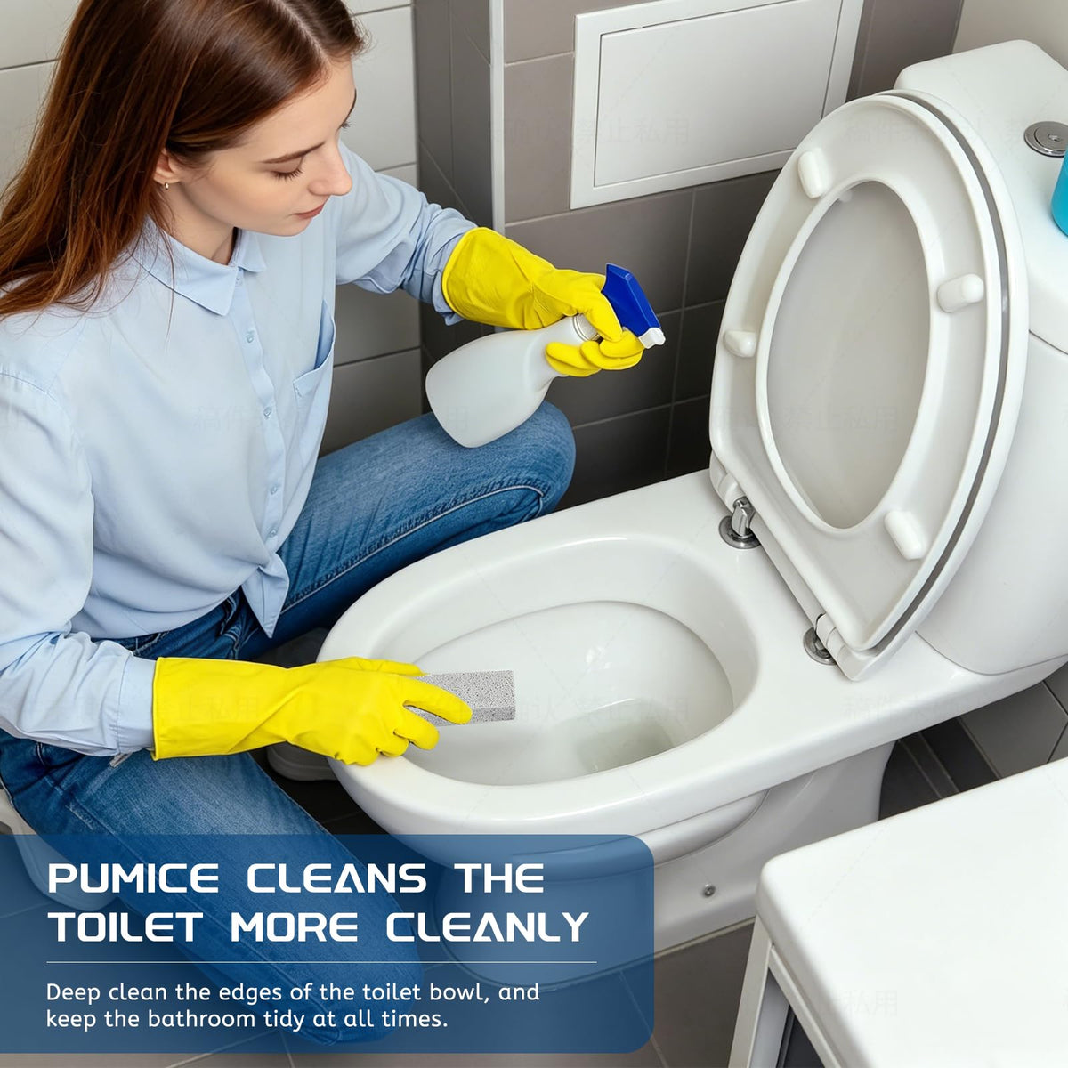 Pumice Stone Toilet Bowl Cleaner effectively removes stains. 100% Authentic and available in India at Curat Cart.