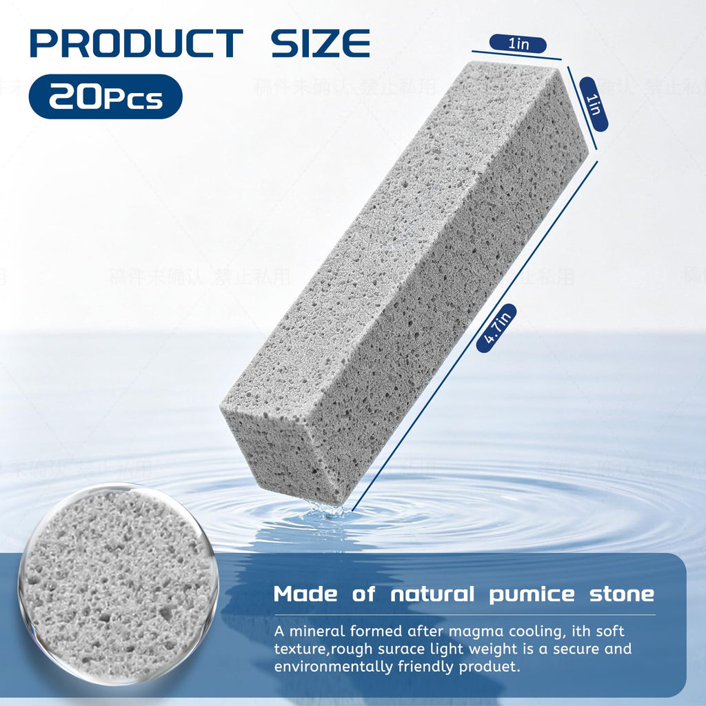 Pumice Stone Toilet Bowl Cleaner made from natural pumice, 100% Authentic and available at Curat Cart in India.