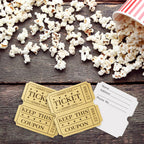 Premium imported Golden Raffle Tickets, perfect for events and giveaways, available at Curat Cart. Celebrate in style.