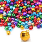 Premium imported jingle bells craft bulk DIY set, perfect for festive decorations. Available at Curat Cart.