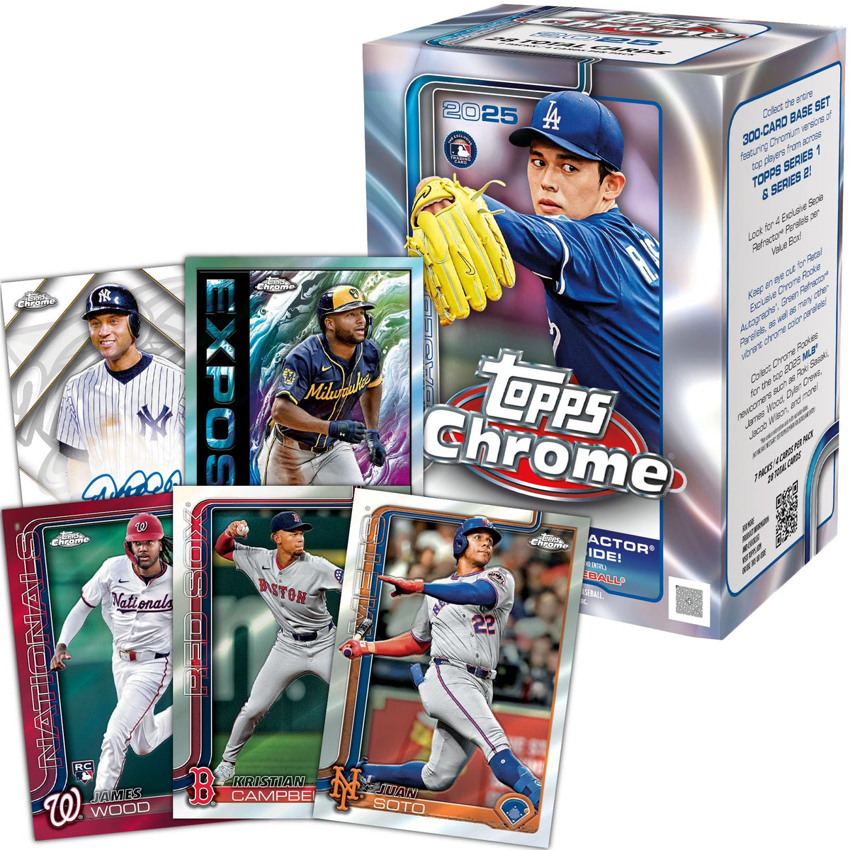 Discover the Topps Chrome MLB Baseball Value Box, featuring 100% Authentic cards, now available at Curat Cart in India.