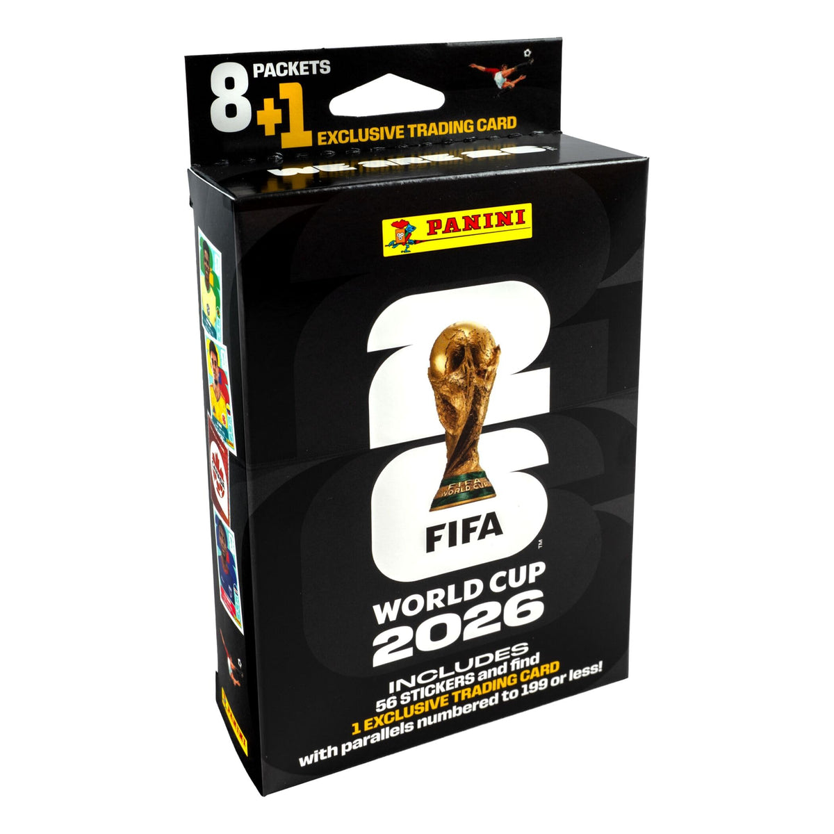 Premium imported Panini FIFA World Cup Soccer Box with 8 packets and exclusive trading card, available at Curat Cart.