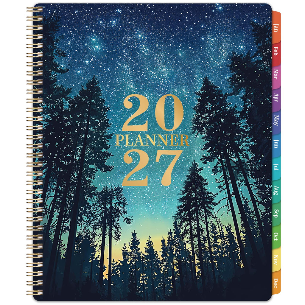 Explore the exclusive 2027 Planner Weekly and Monthly, beautifully designed with a starry night theme, only at Curat Cart.