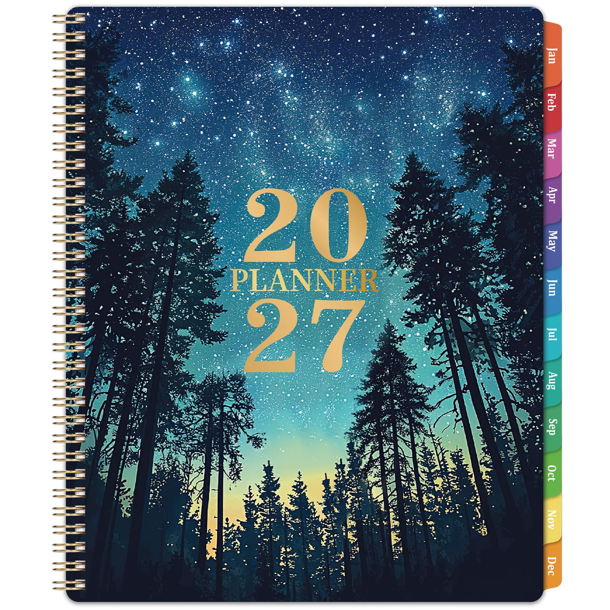 Explore the exclusive 2027 Planner Weekly and Monthly, beautifully designed with a starry night theme, only at Curat Cart.