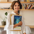 2027 Planner Weekly and Monthly in high-quality finish, showcased by a model at Curat Cart. Ideal for organized planning.