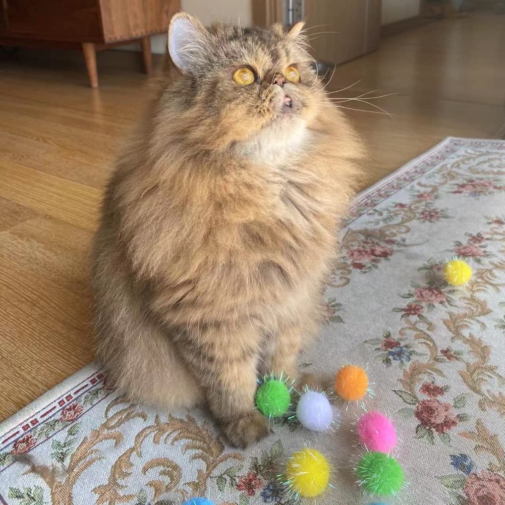 Engage your feline with the Extra Large Cat Chase Glitter Ball Toy from Curat Cart, perfect for stimulating play and daily exercise.