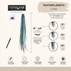 Premium imported 21 natural color hair extensions, 9 to 14 inches, hand-dyed for salon-grade quality and a unique, natural look.