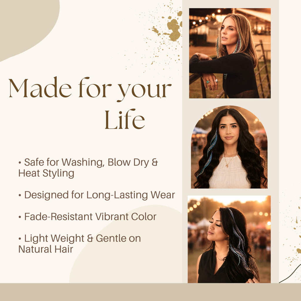 Authentic 21 natural color hair extensions, 9”-14”, safe for styling, fade-resistant, and lightweight for natural hair.