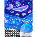Transform your child's room with this premium imported Projector Night Light for Kids from Curat Cart, featuring vibrant ocean-themed projections.