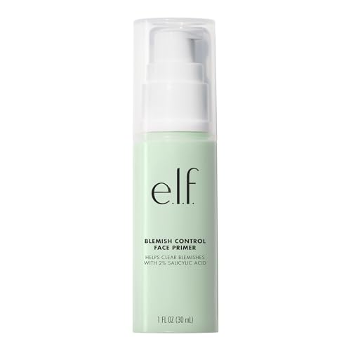 Buy now e.l.f. Blemish Control Face Primer, Soothing & Hydrating Makeup Primer For Fighting Blemishes, Grips Makeup To Last, Vegan & Cruelty-free, Large at indiglob india