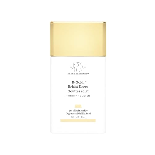 Buy now Drunk Elephant B-Goldi Bright Drops - 30 ml/1 fl oz - Illuminating Color Serum Drops - Clean Clinical Skincare - Cruelty-Free - Dermatologist-Tested - Free of Essential Oils, Silicones, and Fragrance at indiglob india