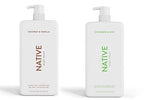 Buy now Native Body Wash | Coconut & Vanilla, Cucumber & Mint - 36 oz bottle with pump - Pack of 2 at indiglob india