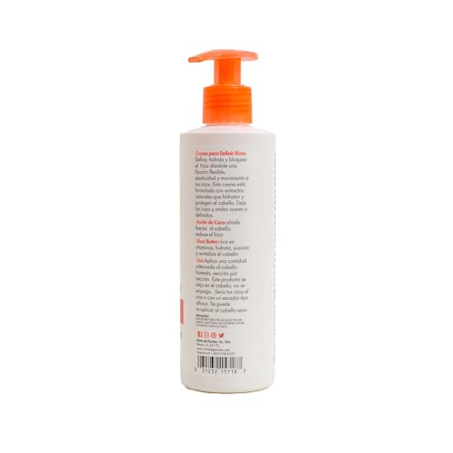 Buy now Mirta De Perales, Curls Defining Cream for Wavy, Curly & Coily Hair | Hydrating Curl Cream with Coconut Oil & Shea Butter | Defines, Smooths & Nourishes | Frizz Control, Shine & Softness, 8 oz at indiglob india