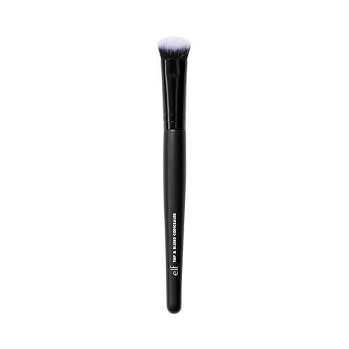 Buy now e.l.f. Tap & Blend Concealer Brush, Covers Blemishes & Dark Spots For An Airbrushed Finish With A Precision Tip, Synthetic, Vegan, & Cruelty-Free at indiglob india