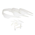 Buy now Slick Collar Shirt Collar Support System set with 3 adjustable, 10 premium Collar Stays & a Durable tin Travel EDC Box in White at indiglob india