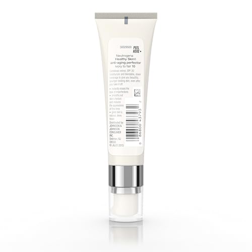 Buy now Neutrogena Healthy Skin Anti-Aging Perfector Tinted Facial Moisturizer and Retinol Treatment with Broad Spectrum SPF 20 Sunscreen with Titanium Dioxide, 10 Ivory to Fair, 1 fl. oz at indiglob india