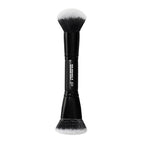 Buy now e.l.f. Liquid Bronzer & Contour Duo Brush, Silky Highly Pigmented Formula with Dual-ended Makeup Brush, Synthetic Bristles, 100% Vegan and Cruelty-Free at indiglob india