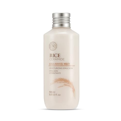 Buy now The Face Shop Rice Ceramide Moisturizing Emulsion - Rice Extract - Lightweight Face Moisturizer - Brightening - Hydrating Targets Dryness - Strengthens Skin Barrier - Face Lotion - Korean Skin Care at indiglob india