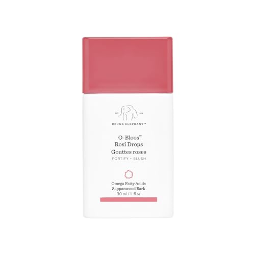 Buy now Drunk Elephant O-Bloos Rosi Drops - 30 ml/1 fl oz - Peachy-Pink Color Serum Drops - Clean Clinical Skincare - Cruelty-Free - Dermatologist-Tested - Free of Essential Oils, Silicones, and Fragrance at indiglob india