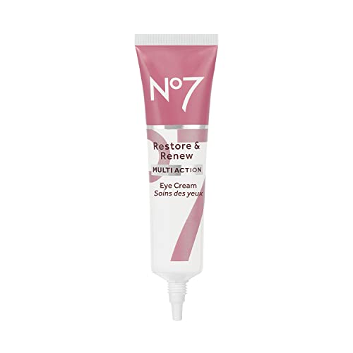 Buy now No7 Restore & Renew Multi Action Eye Cream - Skin Renewing Under Eye Cream for Puffiness & Dark Circles - Moisturizing Formula for Wrinkles (15ml) at indiglob india