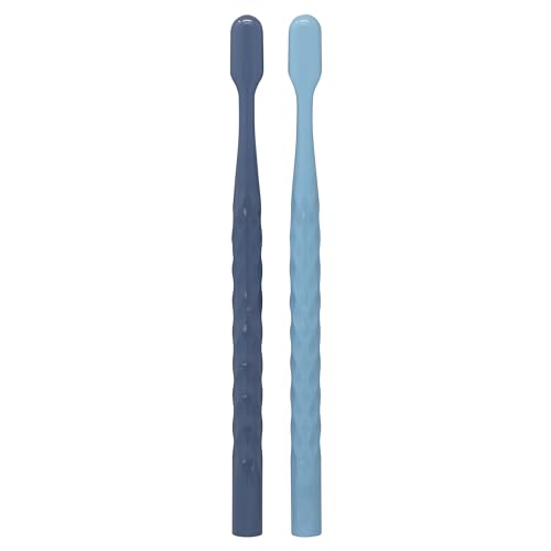 Buy now Oral-B Brilliance Premium Whitening Toothbrush with Plaque Eraser, Medium, Sky Blue and Gray, 2 Count at indiglob india