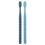 Buy now Oral-B Brilliance Premium Whitening Toothbrush with Plaque Eraser, Medium, Sky Blue and Gray, 2 Count at indiglob india