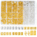 Premium imported 220 pcs gold and silver hair jewelry for braids, perfect for stylish and creative hairstyles.