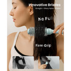 AIMIKE NaturaVol Small Round Brush for Blow Drying Short Hair and Bangs | 1.3"Barrel (2.1" with Bristles), Nano Thermal Ceramic Tech for Blow Out, Round Hair Brush for Smooth & Curl Styling At Home