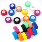 High-quality self-adherent cohesive wrap bandages in vibrant colors, perfect for injuries. Available at Curat Cart.