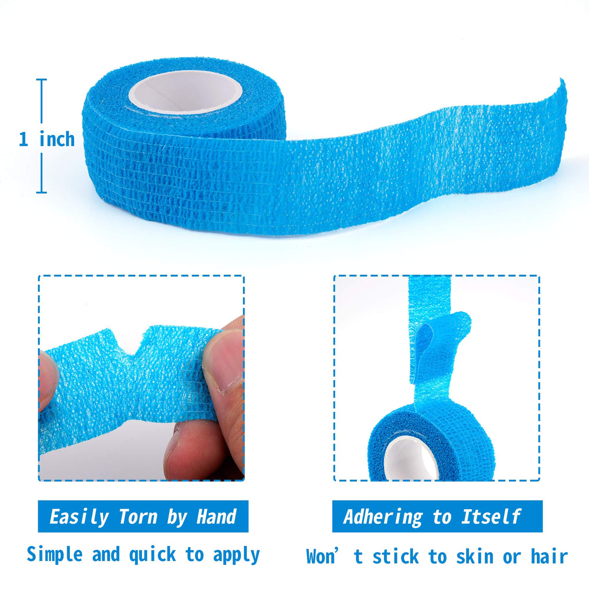 Self Adherent Cohesive Wrap Bandages available at Curat Cart, 100% Authentic, ideal for quick and easy application in India.