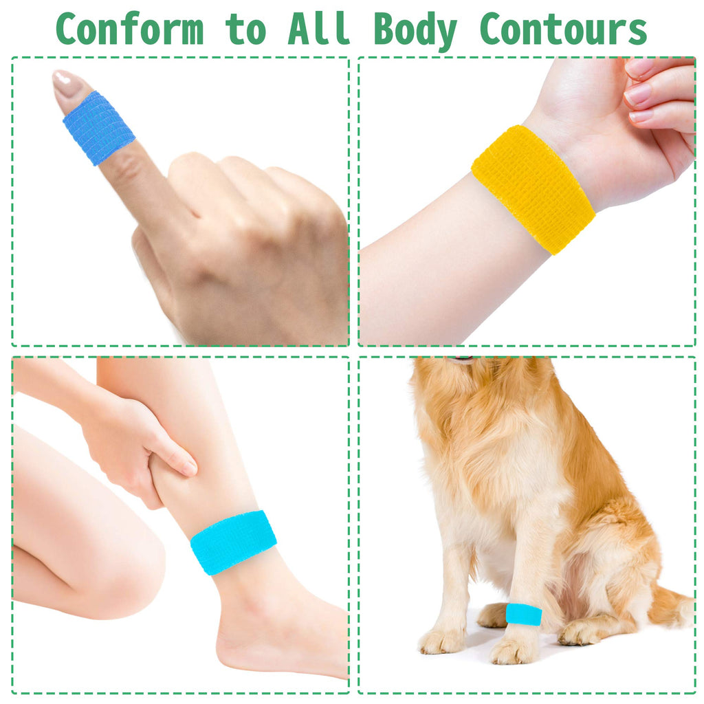 Self Adherent Cohesive Wrap Bandages conform to all body contours, perfect for daily use. Available at Curat Cart.