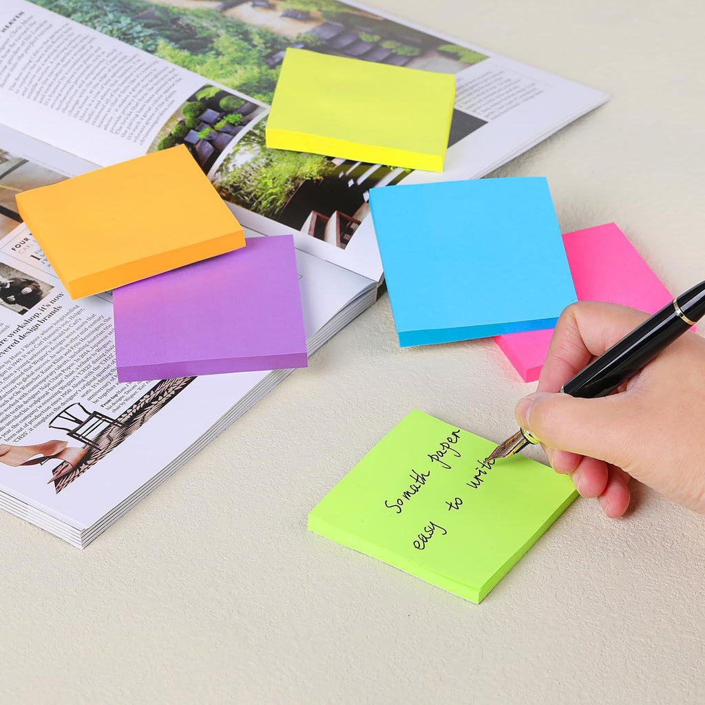 Colorful Sticky Notes Memo Pads, a premium imported favorite for organization, featured at Curat Cart. Ideal for easy note-taking.